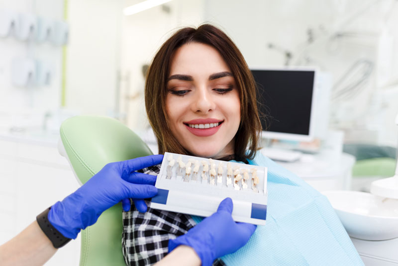 veener patient with replacement tooth options